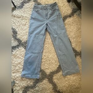 Light Blue Wide-Leg Jeans